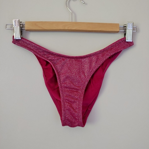 Triangl Grape Sparkle Macia Set Bikini Swimsuit Size XS Pink - Picture 12 of 16